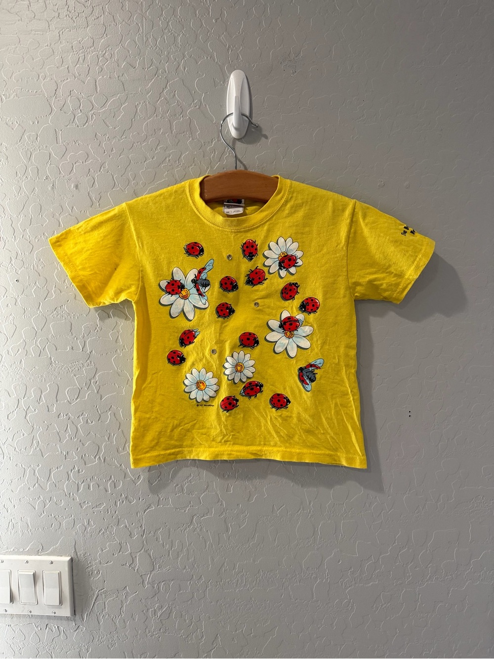 Vintage FOTL Lady Bugs Flowers Nature Shirt Youth 5/6 Bin 2